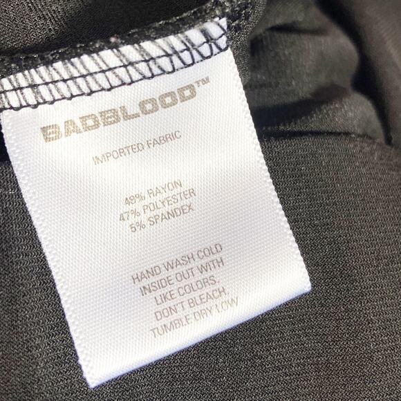 badblood Wide Leg High‎ Waisted Pant Korean Streetwear Brand Black Stretchy XS - Picture 9 of 10